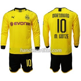 Borussia Dortmund M.Gotze 10 Kinder Heim Trikotsatz 2019/20 Langarm (+ Kurze Hosen)